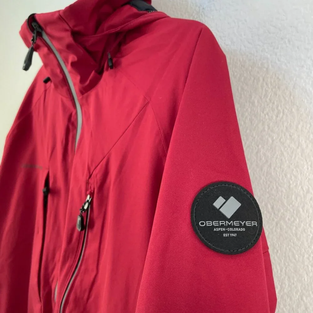 NEW Obermeyer Mens‎ Small Raze Jacket Rustic Red Alpine Series Winter Ski Coat